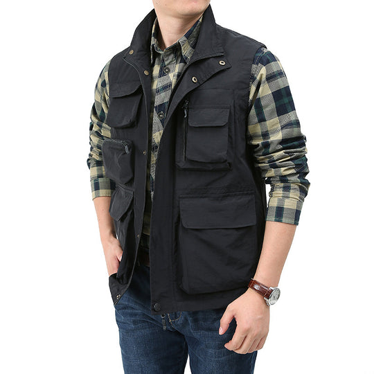 Herren Vielseitige Outdoor-Weste mit praktischen Taschen Nord Taschen