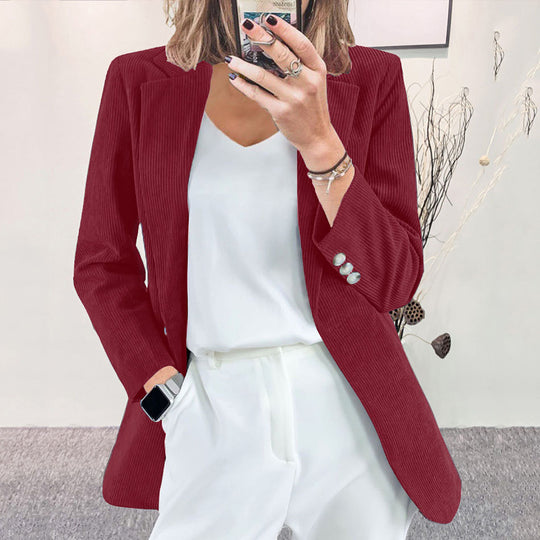 Cord Blazer Damen Elegant