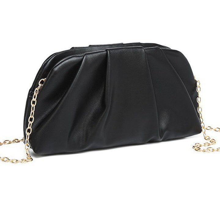 Damen elegante Clutch mit raffiniertem Faltendesign Nord Taschen