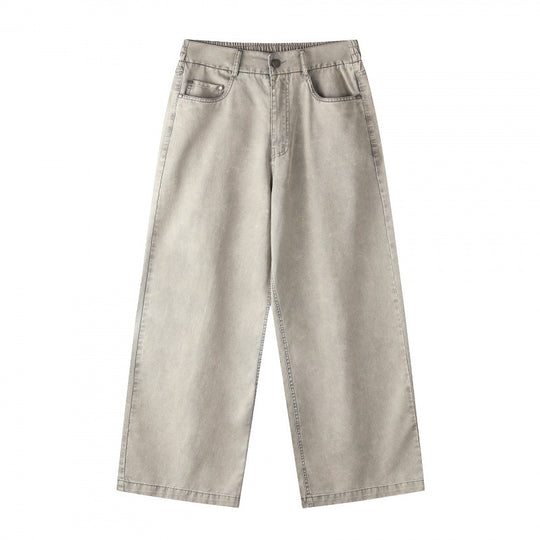 Damen Weite Cropped-Jeanshose Nord Taschen