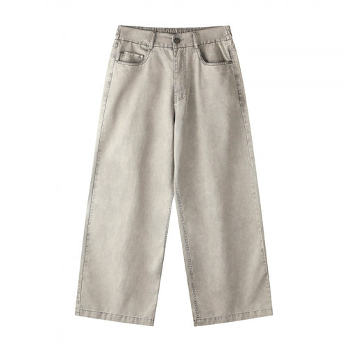 Damen Weite Cropped-Jeanshose Nord Taschen