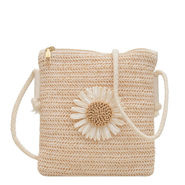 Damen handgefertigte Umhängetasche mit floralen Elementen Nord Taschen