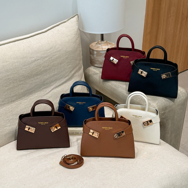 Damen elegante Handtasche mit verspieltem Verschluss Nord Taschen