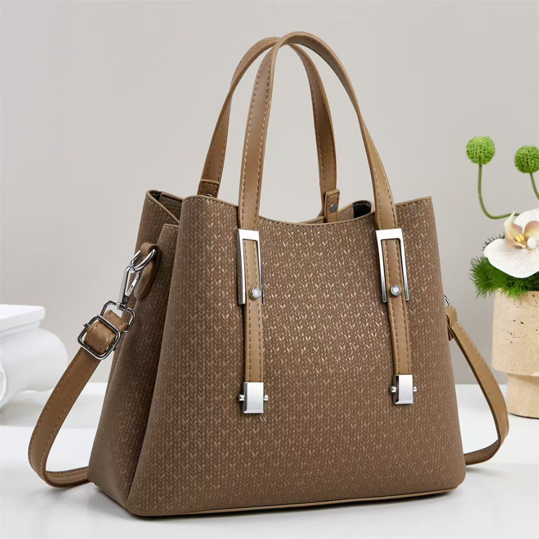 Damen Handtasche mit eleganter Struktur und abnehmbarem Schultergurt Nord Taschen