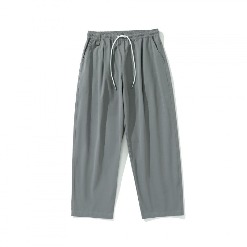 Herren Locker geschnittene Relaxed-Fit-Hose mit elastischem Bund und Kordelzug Nord Taschen