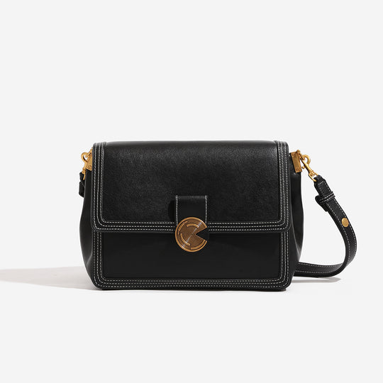 Damen Umhängetasche mit strukturiertem Kunstleder und eleganter Drehverschluss Nord Taschen