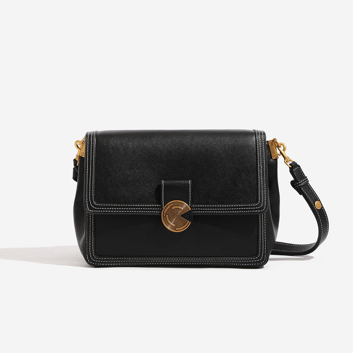 Damen Umhängetasche mit strukturiertem Kunstleder und eleganter Drehverschluss Nord Taschen