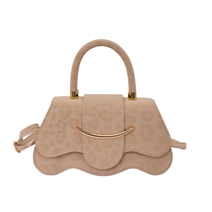 Damen strukturierte Handtasche mit eleganter Klappöffnung Nord Taschen