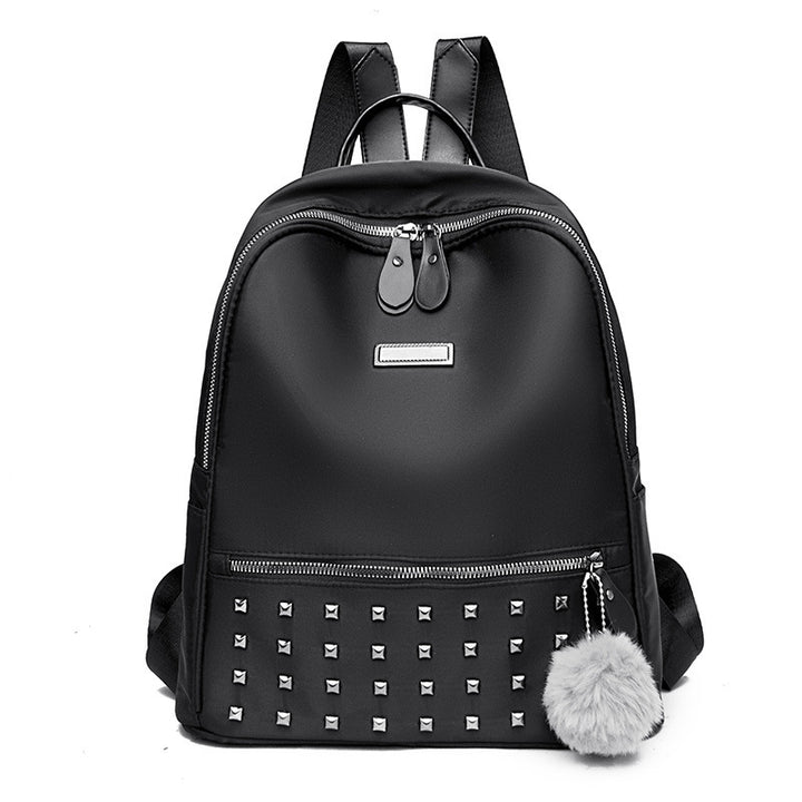 Damen modischer Rucksack mit Nieten und Pom-Pom Nord Taschen