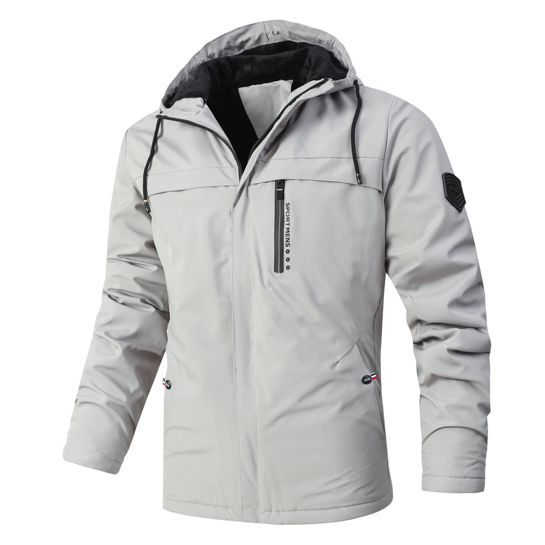 Herren Urbaner Softshell-Parka mit Teddyfleece-Innenfutter, verdecktem Reißverschluss und Brusttasche Nord Taschen