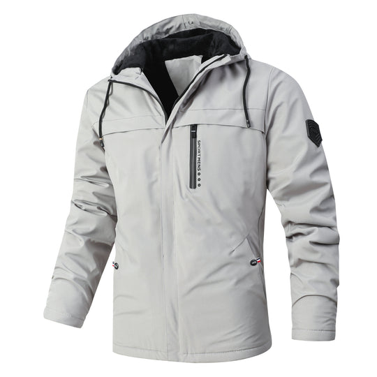Herren Urbaner Softshell-Parka mit Teddyfleece-Innenfutter, verdecktem Reißverschluss und Brusttasche Nord Taschen