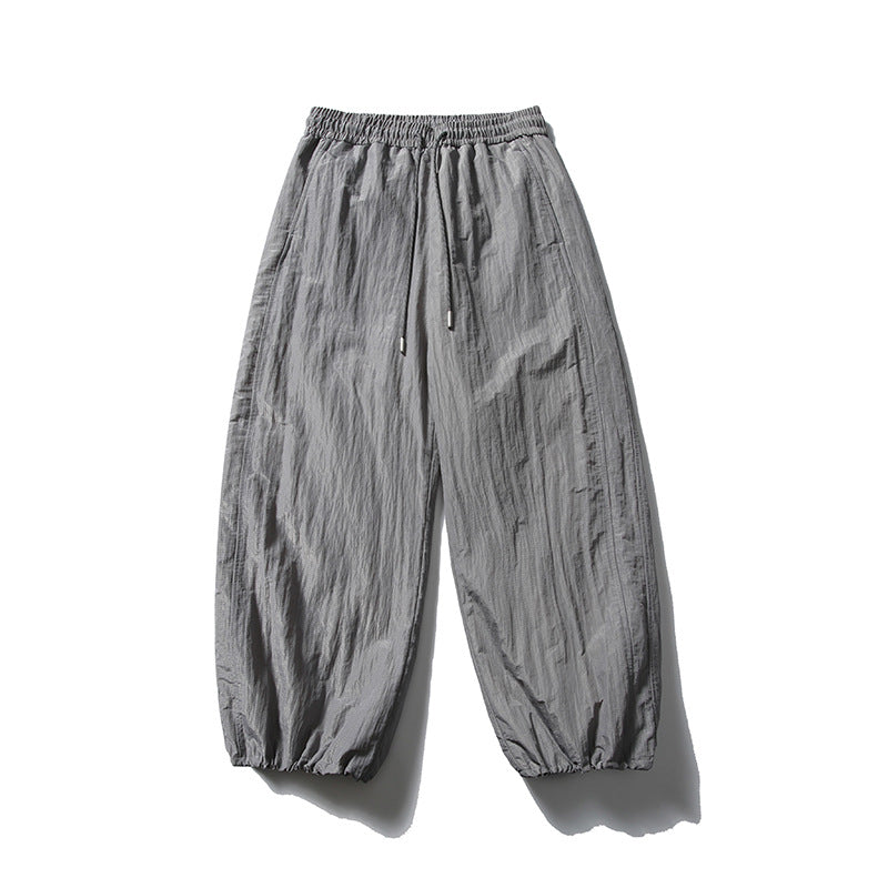 Herren Locker geschnittene Ripstop-Freizeithose mit Camouflage-Muster und elastischem Kordelbund Nord Taschen