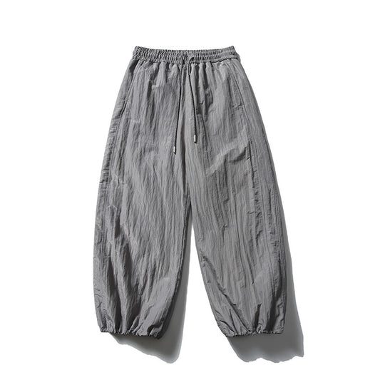 Herren Locker geschnittene Ripstop-Freizeithose mit Camouflage-Muster und elastischem Kordelbund Nord Taschen