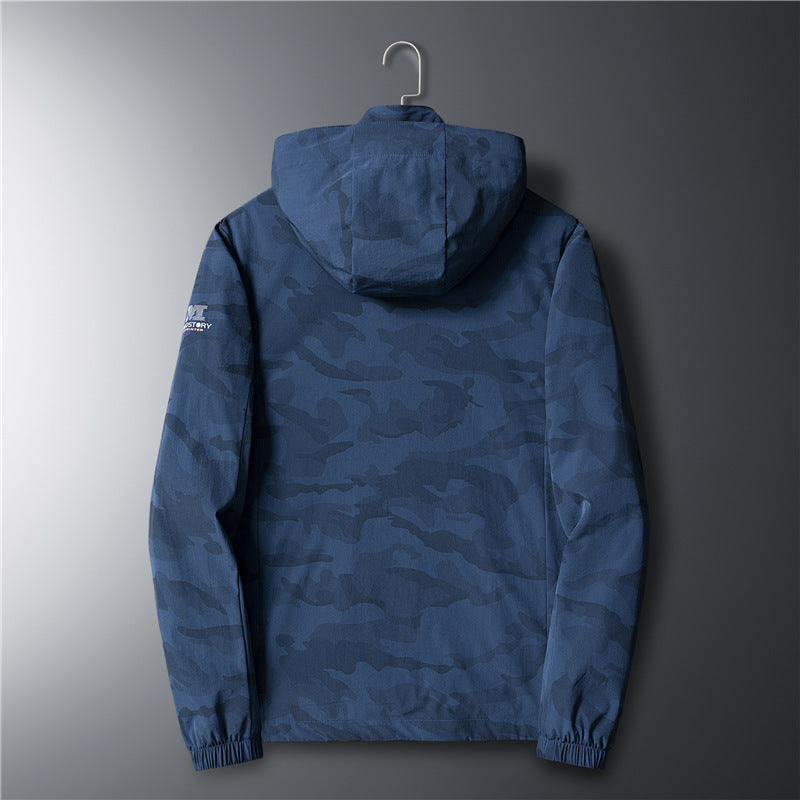 Herren Ultraleichter Softshell-Hoodie mit Tarnmuster, wasserabweisend und atmungsaktivem Meshfutter Nord Taschen