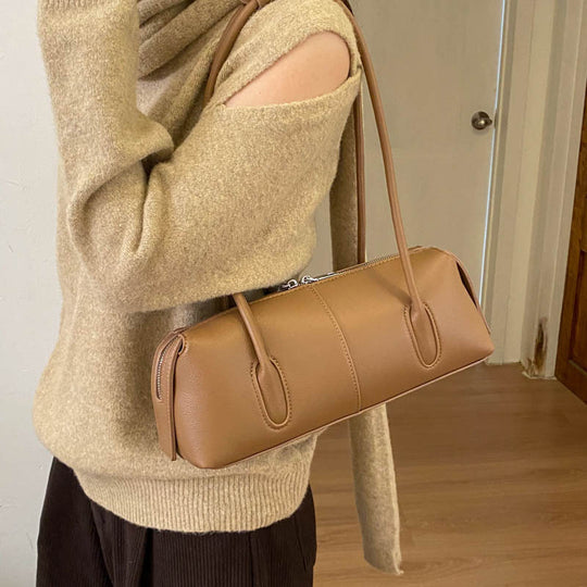 Damen elegante Umhängetasche mit doppeltem Reißverschluss und praktischen Details Nord Taschen