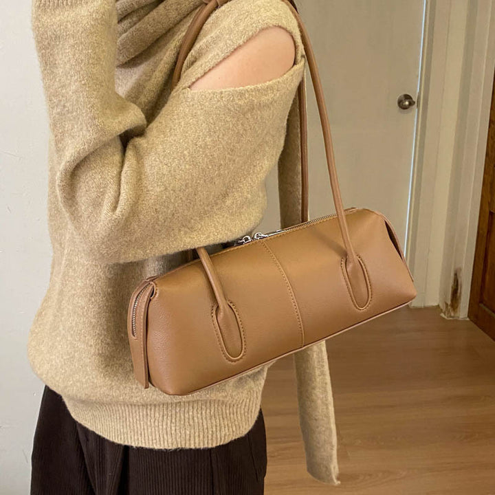 Damen elegante Umhängetasche mit doppeltem Reißverschluss und praktischen Details Nord Taschen