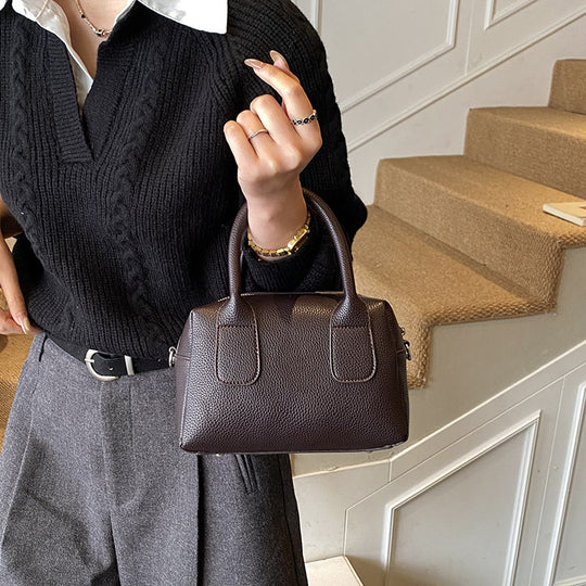 Damen strukturierte Handtasche mit abnehmbarem Schulterriemen Nord Taschen