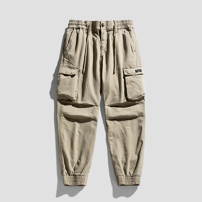 Herren Robuste Cargo-Jogginghose im Utility-Style mit Tunnelzugbund, aufgesetzten Klappentaschen und Kniepaneelen Nord Taschen