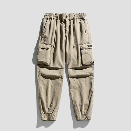 Herren Robuste Cargo-Jogginghose im Utility-Style mit Tunnelzugbund, aufgesetzten Klappentaschen und Kniepaneelen Nord Taschen