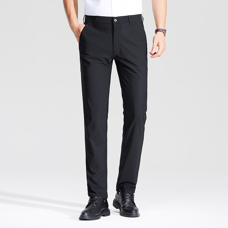 Herren Schlanke Business‑Stretchhose mit Bügelfalte und Komfortbund Nord Taschen