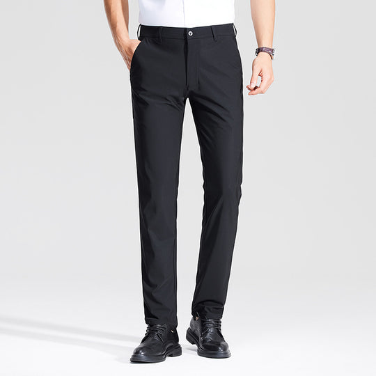 Herren Schlanke Business‑Stretchhose mit Bügelfalte und Komfortbund Nord Taschen
