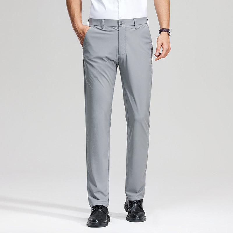 Herren Schlanke Business‑Stretchhose mit Bügelfalte und Komfortbund Nord Taschen