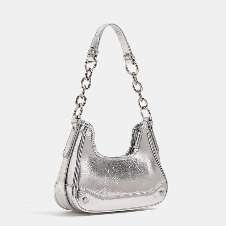 Damen Hobo-Tasche mit modernem Kettenhenkel und strukturiertem Design Nord Taschen