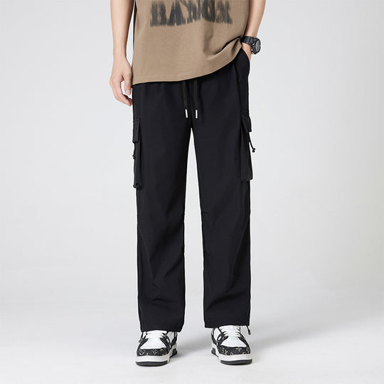 Damen Cargohose im Outdoor-Stil mit Kordelbund, großen Seitentaschen und verstellbarem Saum Nord Taschen