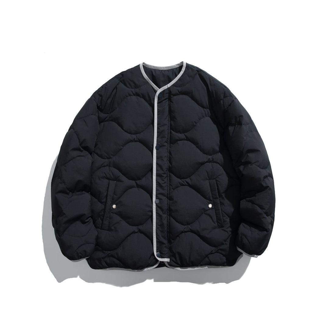 Unisex Boxy gesteppte Liner‑Jacke im Oversize‑Stil mit Rundhalsausschnitt Nord Taschen