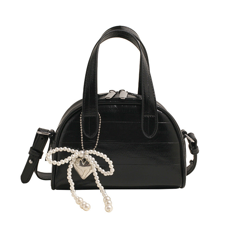 Damen Mini-Handtasche mit stilvollem Krokodil-Look und abnehmbarem Anhänger | Nord Taschen