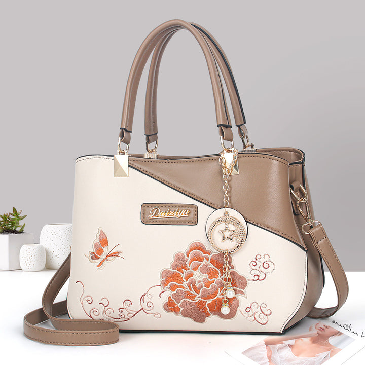 Damen hochwertige Handtasche mit floralem Design Nord Taschen