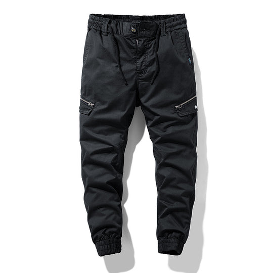 Herren Multifunktionale Cargo-Jogginghose mit Tunnelzugbund, Reißverschluss-Taschen und geripptem Knöchelbündchen Nord Taschen