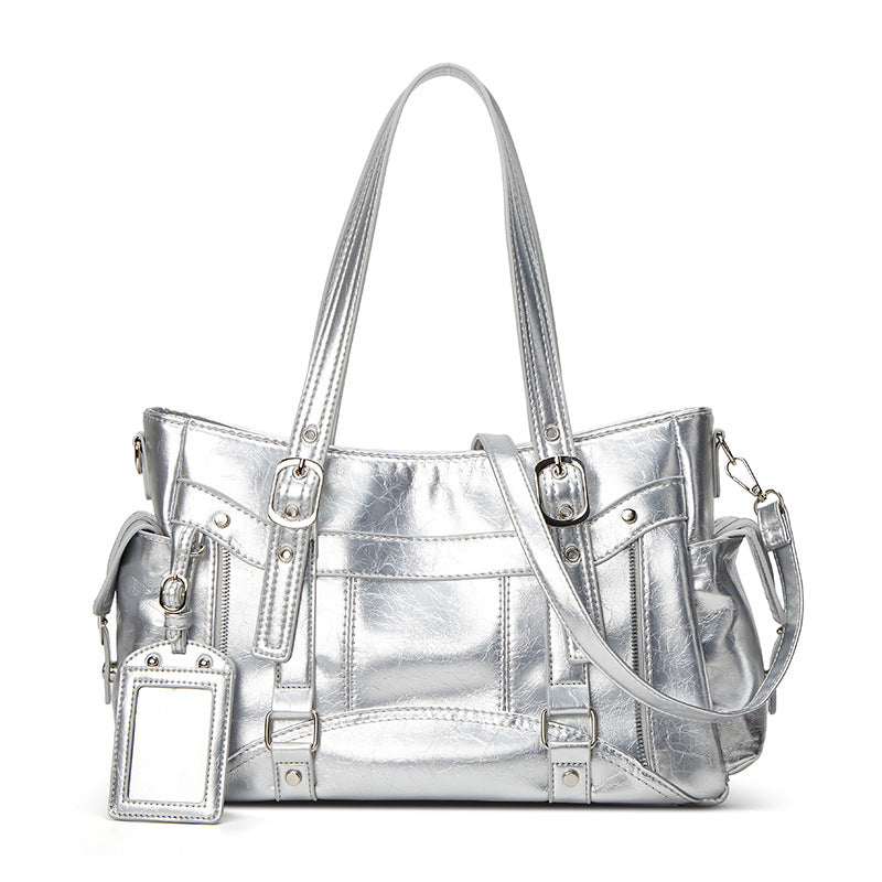 Damen Handtasche mit verstellbarem Trageriemen und mehreren Fächern Nord Taschen