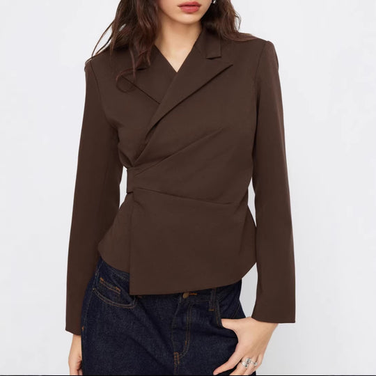 Damen Eleganter Tailored Blazer Nord Taschen