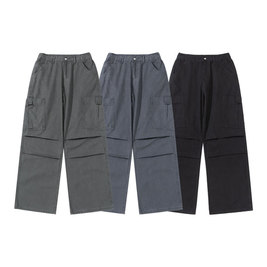 Damen Weite High‑Waist Cargo‑Hose mit aufgesetzten Taschen und verstärkten Kniepartien Nord Taschen