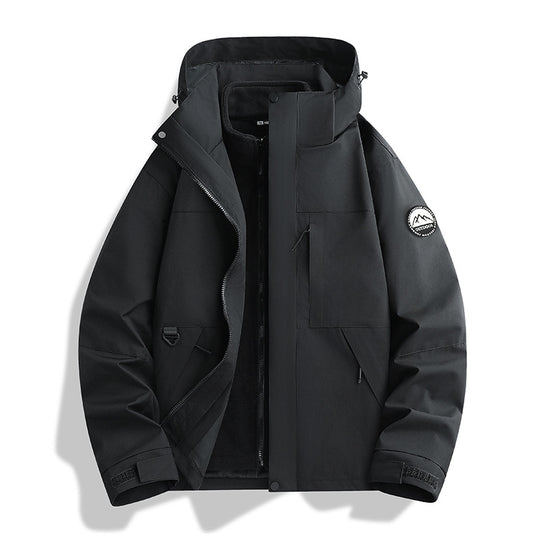 Damen Wasserabweisender Parka mit abnehmbarer Fleece-Innenjacke und Kapuze Nord Taschen