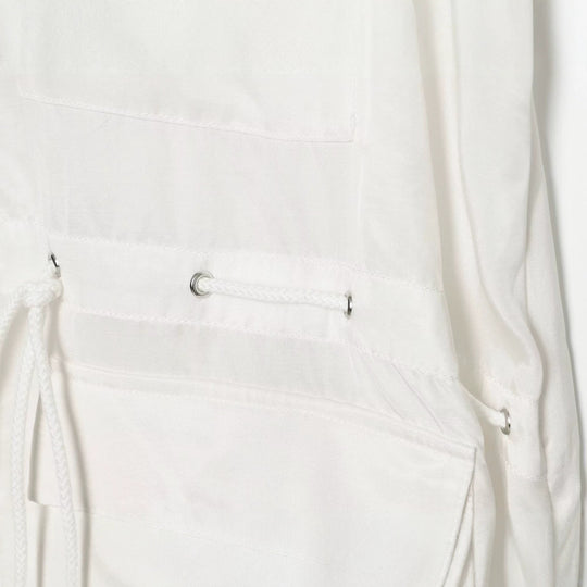 Damen Utility‑Weste mit Tunnelzug, Pattentaschen und Stehkragen Nord Taschen