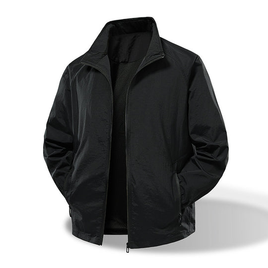 Herren Ultraleichter Windbreaker mit atmungsaktivem Mesh-Futter und verdecktem Reißverschluss Nord Taschen