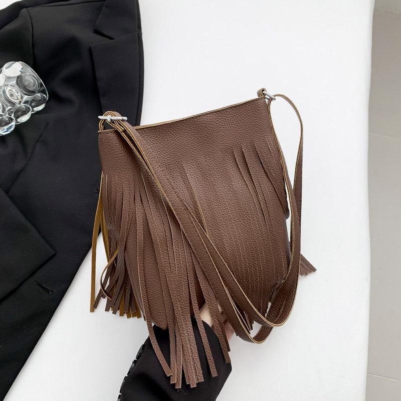 Damen Schalentasche mit Fransen Nord Taschen
