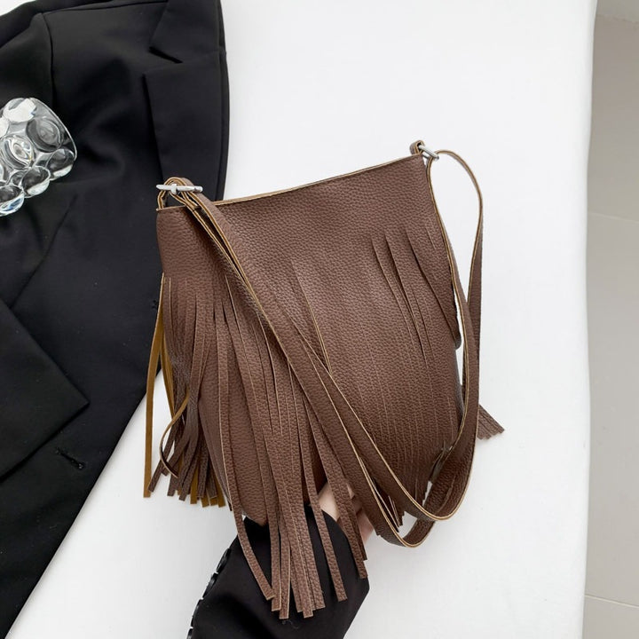 Damen Schalentasche mit Fransen Nord Taschen