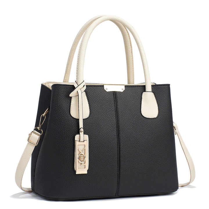 Damen elegante Tragetasche mit Doppelgriff und abnehmbarem Schultergurt Nord Taschen