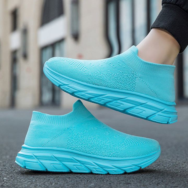 Damen Hochleistungs-Sneaker mit flexiblem Strick-Obermaterial und dämpfender Sohle