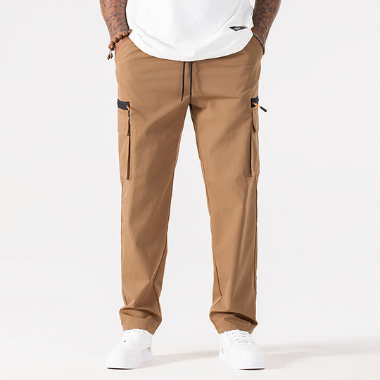 Herren Utility-Cargo-Hose mit elastischem Bund und Kordelzug Nord Taschen