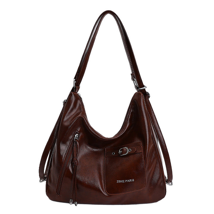Damen Hobo-Tasche aus schmeichelndem Kunstleder mit praktischen Fächern Nord Taschen