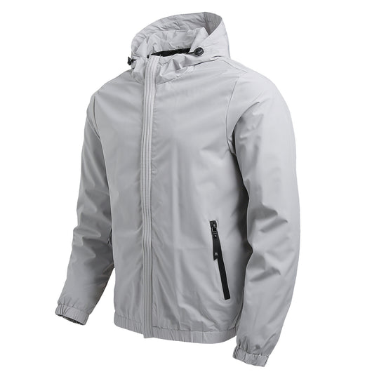 Herren Atmungsaktive Outdoorjacke mit verstellbarem Kragen Nord Taschen