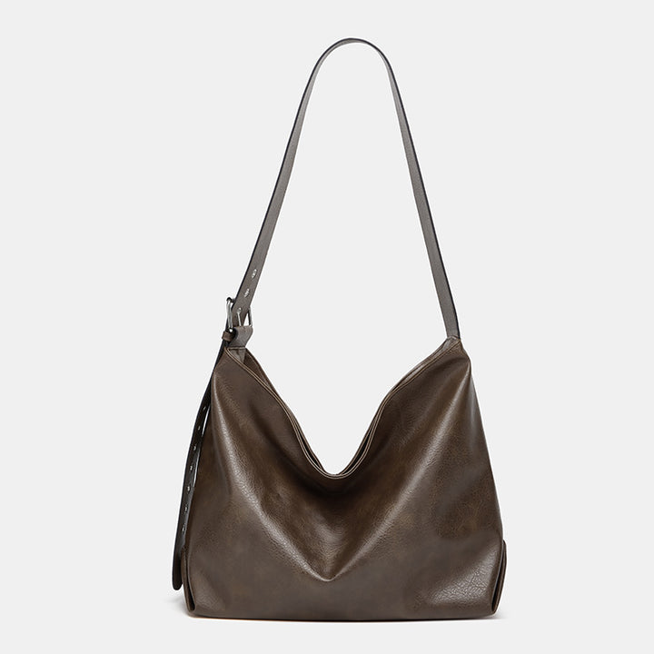 Damen Hobo-Tasche aus hochwertigem Kunstleder mit ergonomischem Tragegriff Nord Taschen