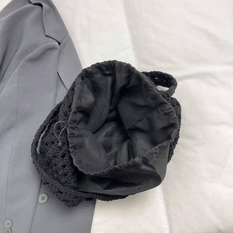 Damen geflochtene Einkaufsbeuteltasche mit robustem Design und langen Tragegriffen Nord Taschen