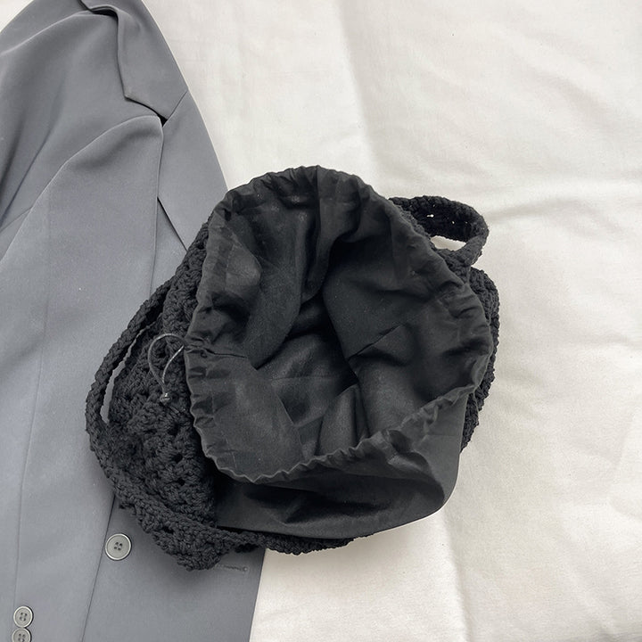 Damen geflochtene Einkaufsbeuteltasche mit robustem Design und langen Tragegriffen Nord Taschen