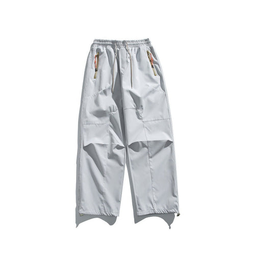 Herren Cargo-Hose mit elastischem Bund, Knie-Paneelen und Reißverschluss-Saum Nord Taschen