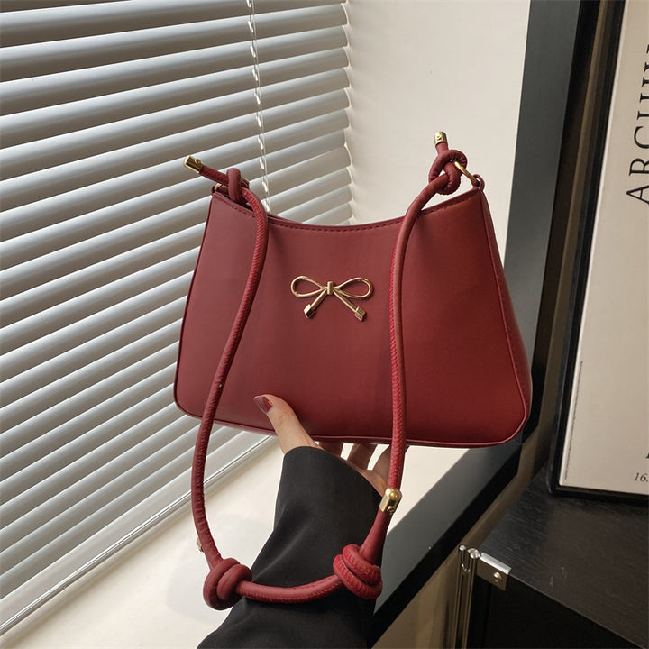 Damen elegante Umhängetasche mit verspieltem Schleifendetail Nord Taschen